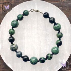 Kambaba Jasper & Onyx Bracelet